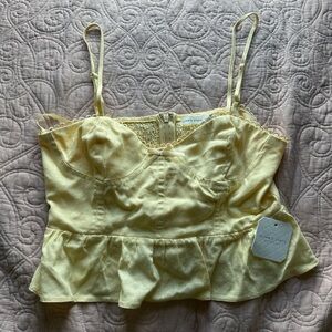Altar'd State Light Yellow Camisole Top